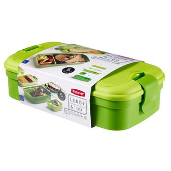CURVER "LUNCH&GO" ÉTELTARTÓ EVŐESZKÖZZEL - Zöld