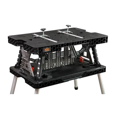 KETER ÖSSZECSUKHATÓ ASZTAL "WORK TABLE" 2.0 - Fekete/ezüst