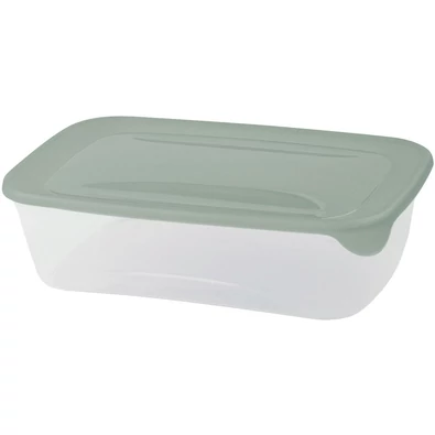 CURVER "FRESH&amp;GO" TÉGLA ÉTELTARTÓ 2L - Zöld/átlátszó