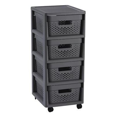 CURVER "INFINITY" FIÓKOS TÁROLÓ 4X11L