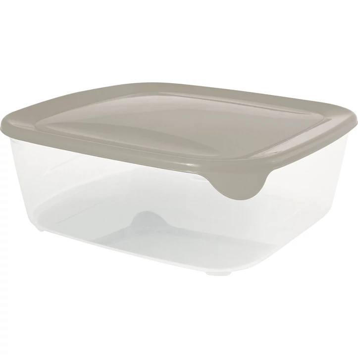 CURVER "FRESH&amp;GO" SZÖGLETES ÉTELTARTÓ 2,9L - Bézs/ átlátszó