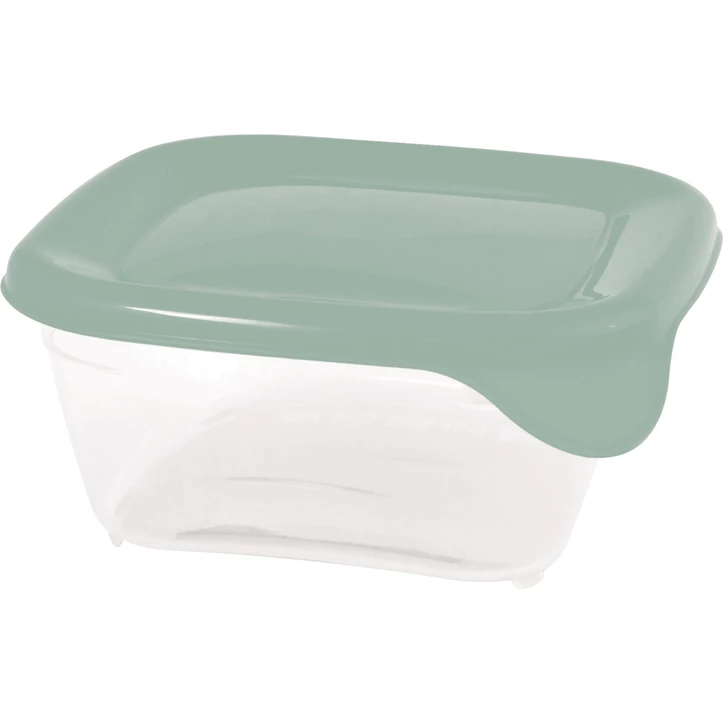 CURVER "FRESH&amp;GO" ÉTELTÁROLÓ NÉGYZETES 0,25L - Zöld/átlátszó