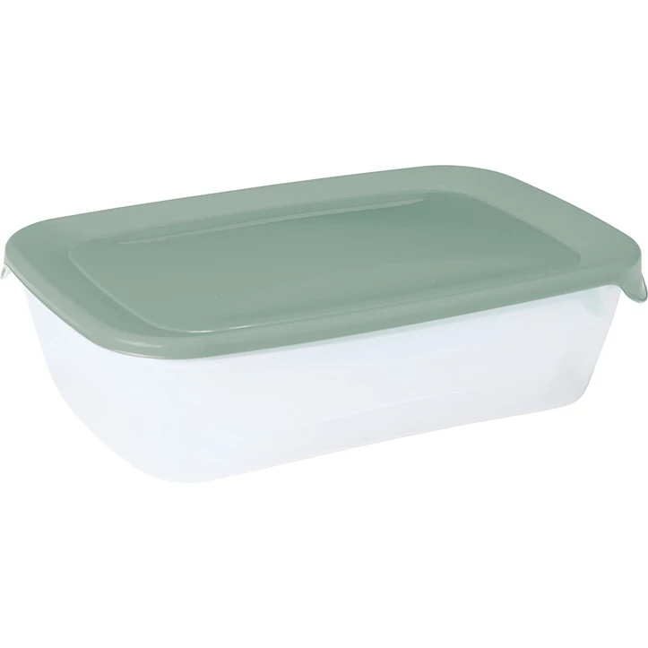 CURVER "FRESH&amp;GO" TÉGLA ÉTELTARTÓ 2L+1L+0,5L - Zöld/átlátszó