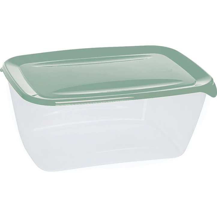 CURVER "FRESH&amp;GO" TÉGLA ÉTELTARTÓ 5L - Zöld/átlátszó