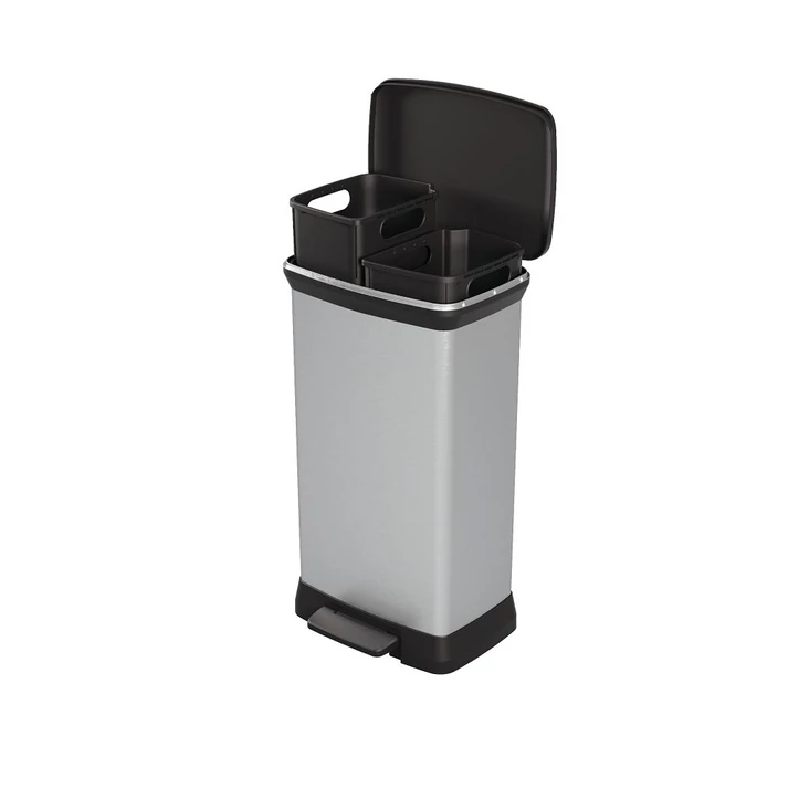 CURVER "DECO BIN DUO" PEDÁLOS SZEMETES 2x23L