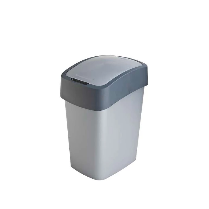 CURVER "PACIFIC FLIP BIN" BILLENŐ FEDELES SZEMETES 25L - EZÜST/SZÜRKE