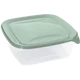 Átlátszó műanyag ételtároló doboz 1,7 liter űrtartalommal, zöld színű fedéllel. Kiváló választás nagyobb adag ételek higiénikus tárolására, hűtésére vagy szállítására.