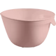 Rózsaszín műanyag keverőtál 3,5 liter űrtartalommal, praktikus oldalsó fogantyúval. Tökéletes nagyobb adag tészták, saláták vagy sütemények előkészítésére a konyhában.