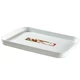 Fehér CURVER 'Essentials' tálca, sima felülettel és lekerekített szélekkel, konyhai használatra ideális. Könnyű súlya segíti a szállítást, mosogatógépben is mosható.