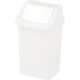 Fehér, billenő fedeles CURVER 'CLICK-IT' szemetes, 50L űrtartalommal. Tartós műanyagból készült, univerzális formájának köszönhetően bármely belső térbe illeszkedik.