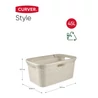 Kép 2/7 - CURVER "STYLE" RATTAN HATÁSÚ RUHÁSKOSÁR 45L - KRÉM