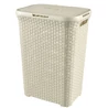 Kép 2/10 - CURVER "STYLE" RATTAN HATÁSÚ SZENNYESTARTÓ 60L