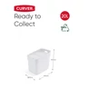 Kép 5/15 - Fehér, 20 literes CURVER 'Ready to Collect' szelektív hulladékgyűjtő, praktikus fogantyúval és moduláris formával, ami lehetővé teszi az egymásra helyezést. Háttérben fehér tér.