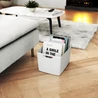 Kép 7/8 - Bézs JUTE kosár L méret, szőtt mintázattal, különböző magazinok tárolására a nappaliban. Praktikus fogantyúkkal könnyen mozgatható, modern megjelenésével jól illeszkedik a környezetbe. Tisztítása egyszerű, környezetbarát anyagból