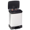 Kép 1/9 - CURVER "DUO DECO" PEDÁLOS SZELEKTÍV SZEMETES 10L + 18L